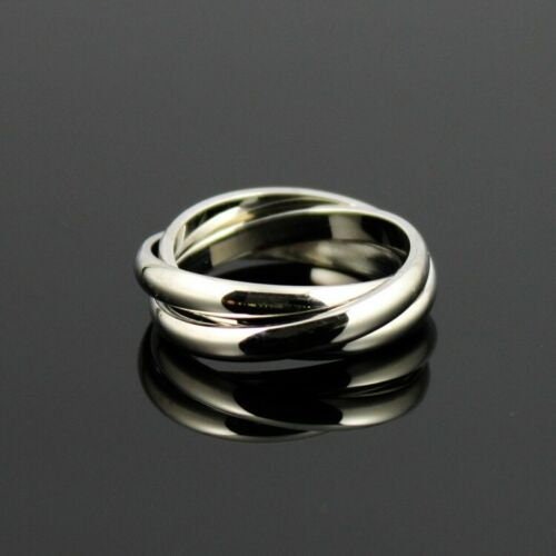 Beautiful titanium Tripple design band ring