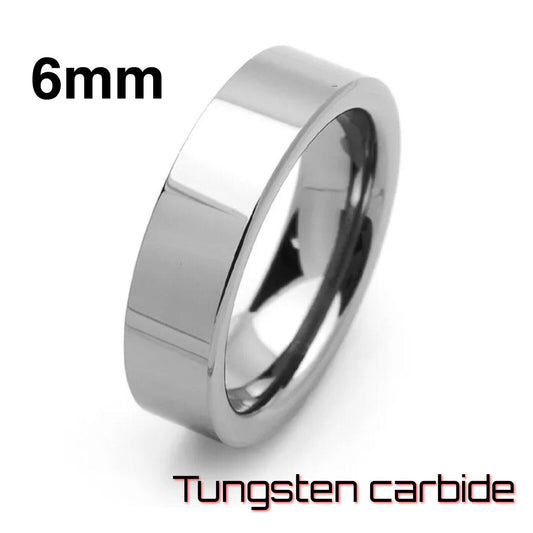 High quality 6mm solid tungsten carbide band ring