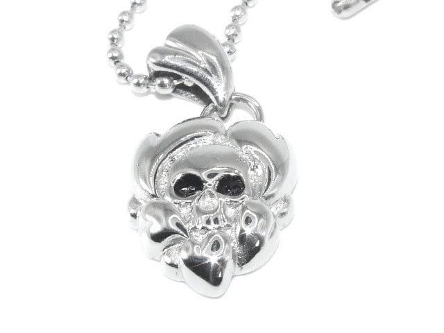 Skull design stainless steel pendant with chain