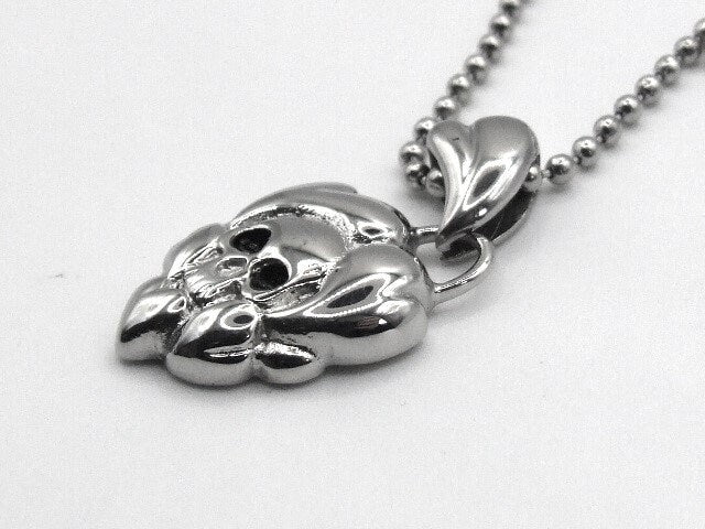 Skull design stainless steel pendant with chain