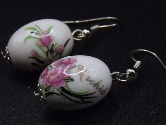 Beautiful unique ceramic floral earrings-various designs available